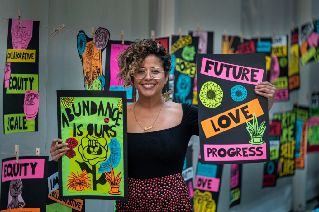 favi holding posters